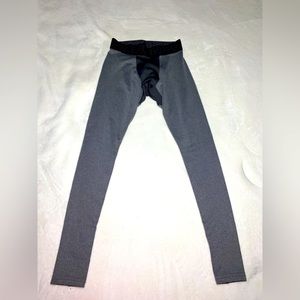 UNDER ARMOUR Men's Cold Gear Compression Leggings Small Gray